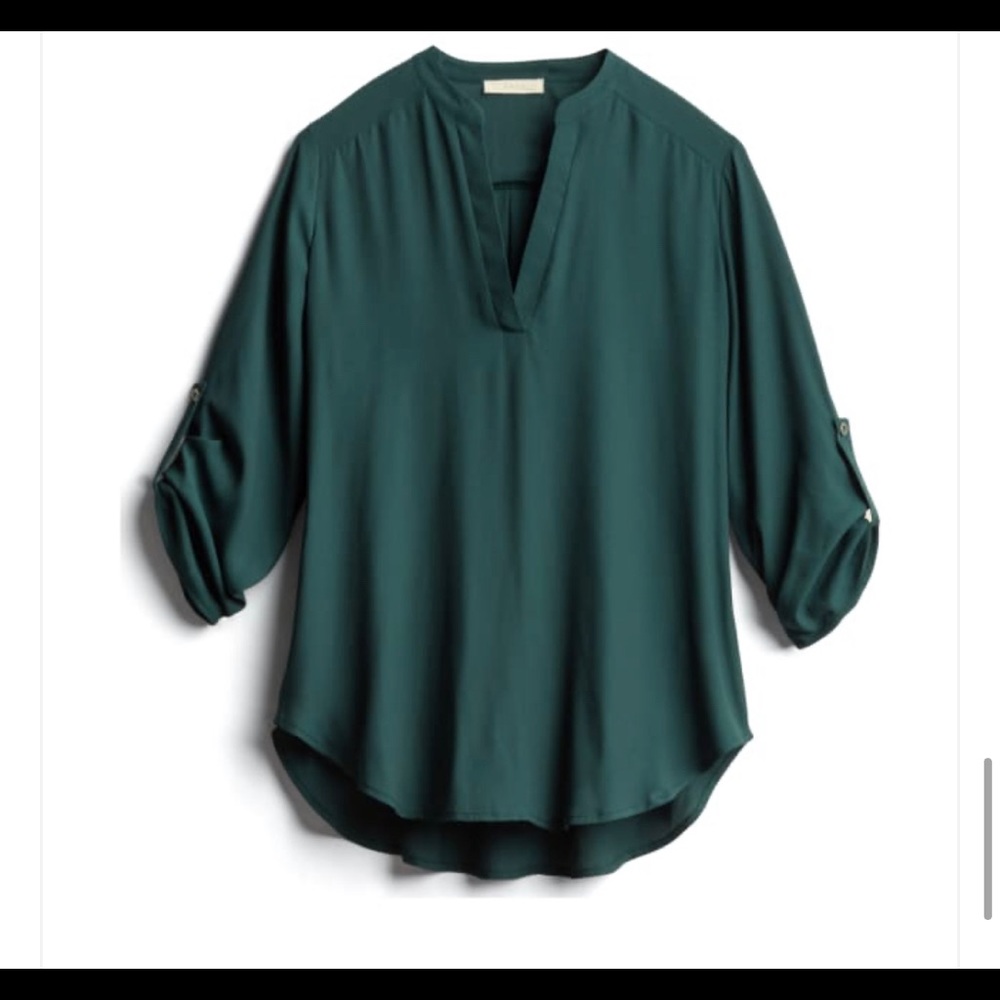 Warren Split Neck Blouse by Lush